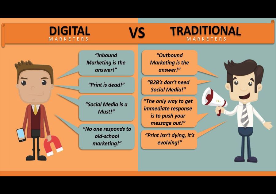 Marketing Comparison-Traditional and Digital